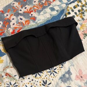 Forever 21 Elegant Black Strapless Top